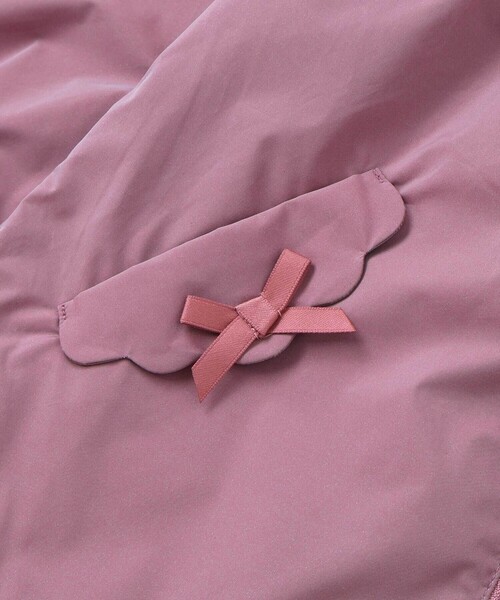 シャイニータフタバックフリルフードブルゾン