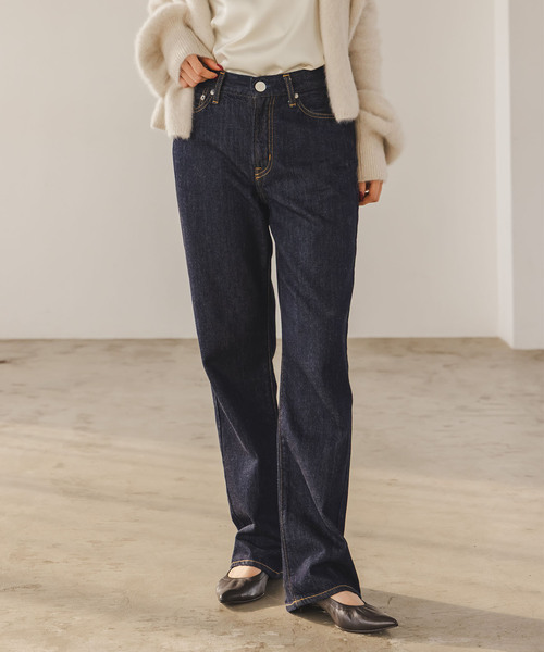 NEEDBY heritage（ニードバイヘリテージ）の「《NOBLE別注》NEED by heritage/ニードバイヘリテージ  LINDY（デニムパンツ・レディース・ネイビー/ブルー・23/24/25/26）」の19枚目の写真