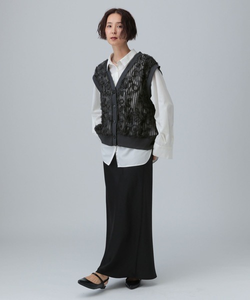 LEPSIM 黒 ベスト フリーサイズ 楽天市場】【SALE／40%OFF】シアーチュールフリルベスト LEPSIM