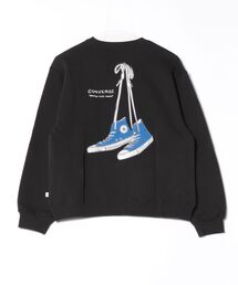 CONVERSE（コンバース）の「CONVERSE（コンバース）スニーカーシューズグラフィック バックプリントスウェットトレーナー レディース（スウェット・メンズ）」