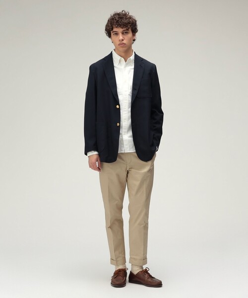 BEAMS PLUS（ビームスプラス）の「3B Comfort Blazer Uniform Serge（テーラードジャケット・メンズ・ネイビー・SMALL/MEDIUM/LARGE/X-LARGE）」の2枚目の写真