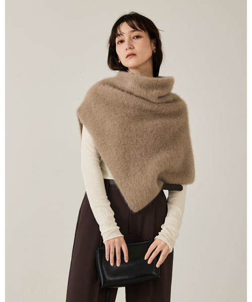 qualite（カリテ）の「フォックスカシミアスヌード/レイヤード/秋服/冬服（その他トップス・レディース・ライトベージュ/モカ・フリー）」の6枚目の写真