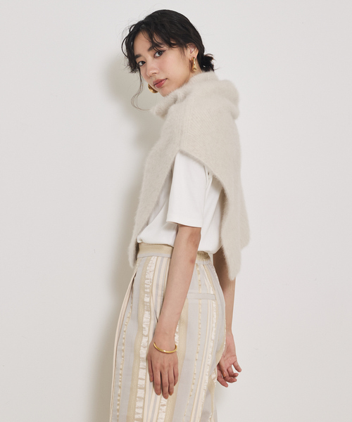 qualite（カリテ）の「フォックスカシミアスヌード/レイヤード/秋服/冬服（その他トップス・レディース・ライトベージュ/モカ・フリー）」の12枚目の写真