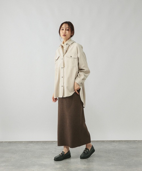 GLOBAL WORK（グローバルワーク）の「ニットZIPカーデ＊スカートセット/577660（ワンピース・レディース・ブラック/チャコールグレー/ブラウン・MEDIUM/LARGE）」の19枚目の写真