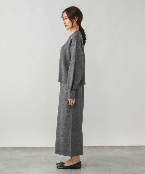 セール】ニットZIPカーデ＊スカートセット/577660（ワンピース