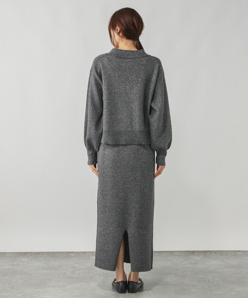 GLOBAL WORK（グローバルワーク）の「ニットZIPカーデ＊スカートセット/577660（ワンピース・レディース・ブラック/チャコールグレー/ブラウン・MEDIUM/LARGE）」の22枚目の写真