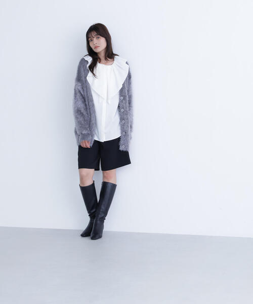 NATURAL BEAUTY BASIC(ナチュラルビューティーベーシック)の「◇【Oggi掲載】デザインラッフルブラウス(シャツ/ブラウス・レディース・ブラック/ベージュ/オフホワイト・FREE)」の15枚目の写真