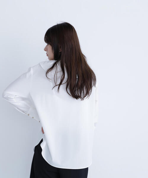 NATURAL BEAUTY BASIC(ナチュラルビューティーベーシック)の「◇【Oggi掲載】デザインラッフルブラウス(シャツ/ブラウス・レディース・ブラック/ベージュ/オフホワイト・FREE)」の19枚目の写真