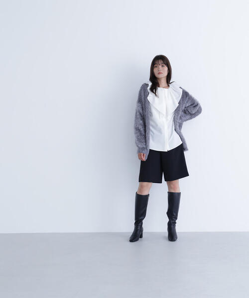 NATURAL BEAUTY BASIC(ナチュラルビューティーベーシック)の「◇【Oggi掲載】デザインラッフルブラウス(シャツ/ブラウス・レディース・ブラック/ベージュ/オフホワイト・FREE)」の21枚目の写真