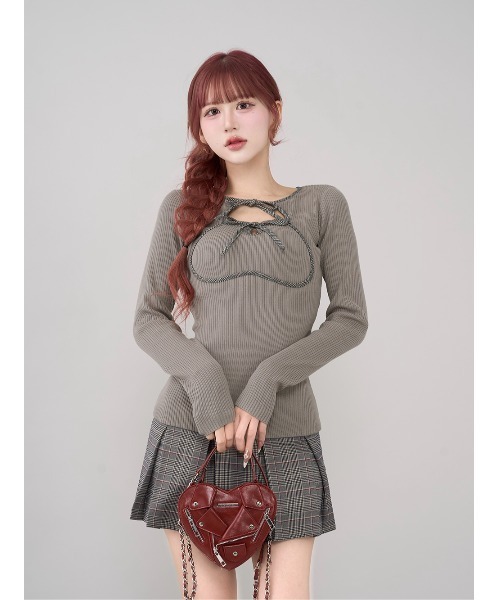 ダーリッチ Darich ポイントチェックニットミニワンピース BLK F-L ポイントチェックニットミニワンピース – Darich (ダーリッチ)