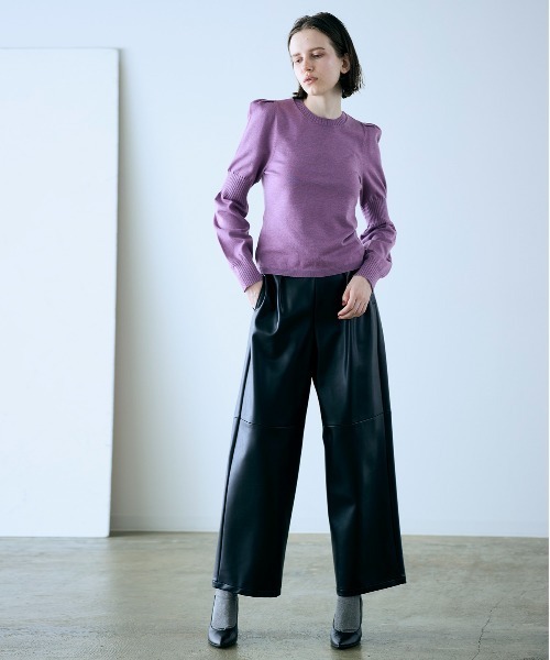 セール】14g wool modern sleeve top（ニット/セーター）｜Marilyn