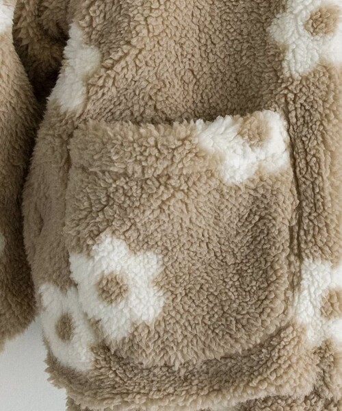 BRANSHES（ブランシェス）の「【マシンウォッシャブル/リバーシブル】中綿×ボアアウター（ブルゾン・キッズ・サックスブルー/ピンク・90cm/100cm/110cm/120cm/130cm/140cm/150cm）」の17枚目の写真