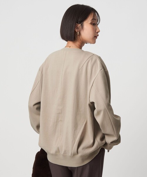 green label relaxing（グリーンレーベルリラクシング）の「メタル調 ドットボタン カーディガン（カーディガン/ボレロ・レディース・ブラック/ベージュ/ロイヤルブルー・FREE）」の11枚目の写真