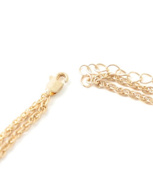 X-girl（エックスガール）の「TWO STRAND NECKLACE（ネックレス・レディース・シルバー/ゴールド・ONE SIZE）」の5枚目の写真