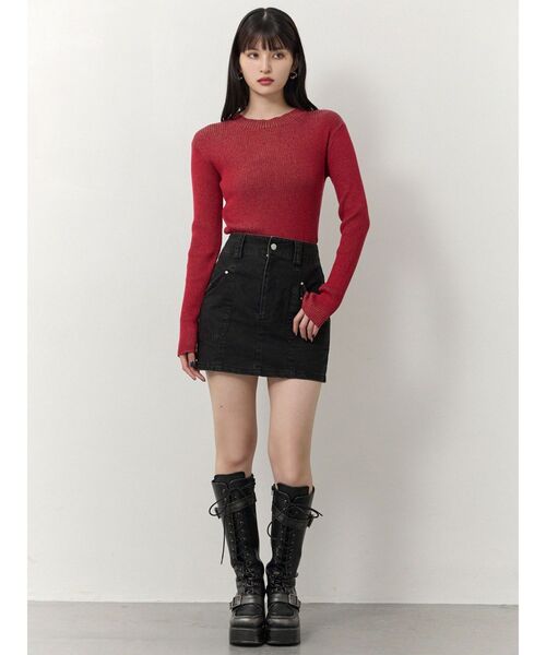 MURUA（ムルーア）の「メニーポケットカーゴスカート（スカート・レディース・グレー/ブラック/ブラウン・1/2）」の7枚目の写真