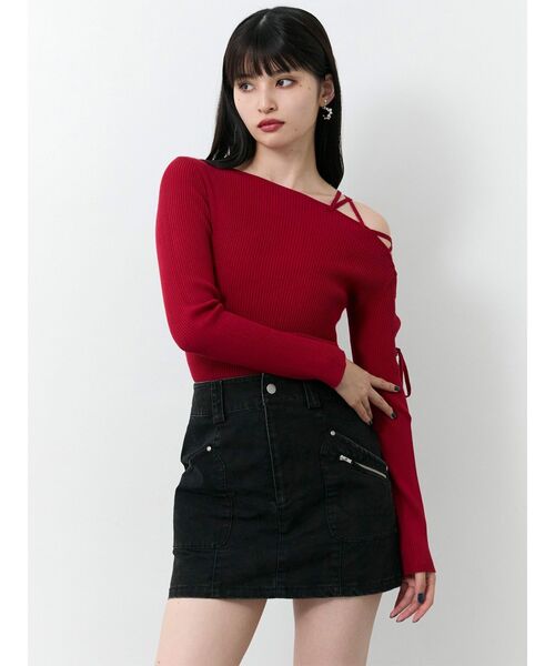 MURUA（ムルーア）の「メニーポケットカーゴスカート（スカート・レディース・グレー/ブラック/ブラウン・1/2）」の14枚目の写真