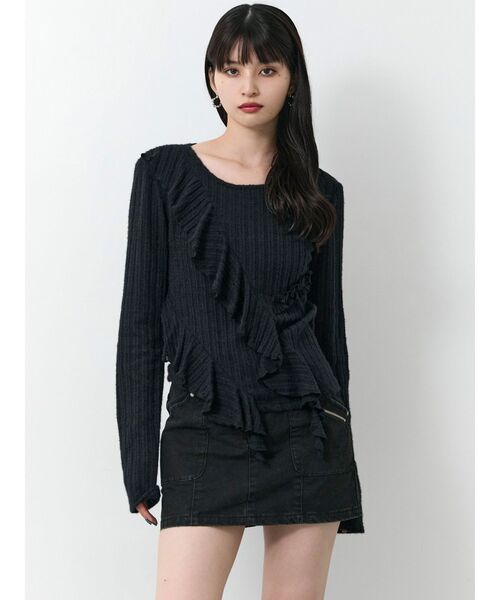 MURUA（ムルーア）の「メニーポケットカーゴスカート（スカート・レディース・グレー/ブラック/ブラウン・1/2）」の17枚目の写真