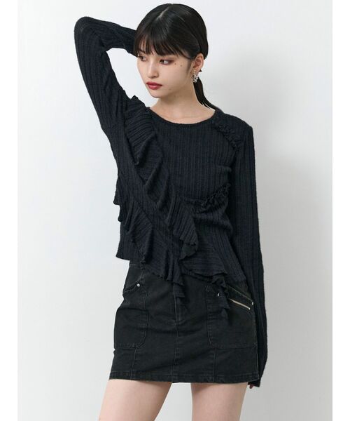 MURUA（ムルーア）の「メニーポケットカーゴスカート（スカート・レディース・グレー/ブラック/ブラウン・1/2）」の18枚目の写真