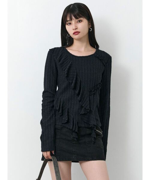 MURUA（ムルーア）の「メニーポケットカーゴスカート（スカート・レディース・グレー/ブラック/ブラウン・1/2）」の19枚目の写真