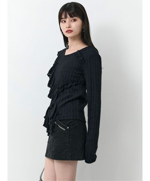 MURUA（ムルーア）の「メニーポケットカーゴスカート（スカート・レディース・グレー/ブラック/ブラウン・1/2）」の20枚目の写真