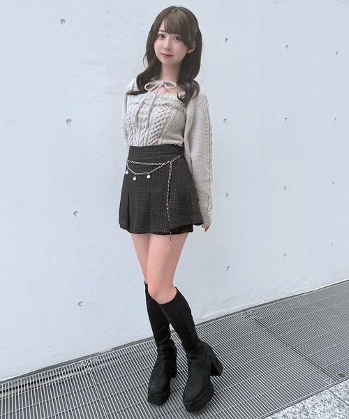 セール】ファーケーブルアンサンブルニット（ニット/セーター）｜NOMAE