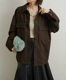 Omekashi | ウールシャツジャケット(ブルゾン)