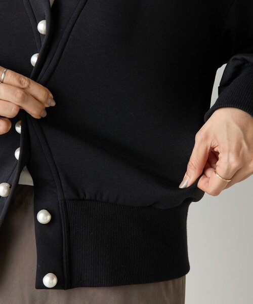 BEARDSLEY（ビアズリー）の「パール釦ダンボールカーディガン（カーディガン/ボレロ・レディース・グレー/ブラック・FREE）」の22枚目の写真