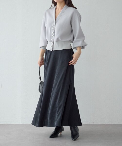 セール】パール釦ダンボールカーディガン（カーディガン/ボレロ