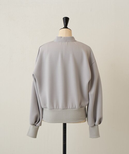 BEARDSLEY（ビアズリー）の「パール釦ダンボールカーディガン（カーディガン/ボレロ・レディース・グレー/ブラック・FREE）」の8枚目の写真