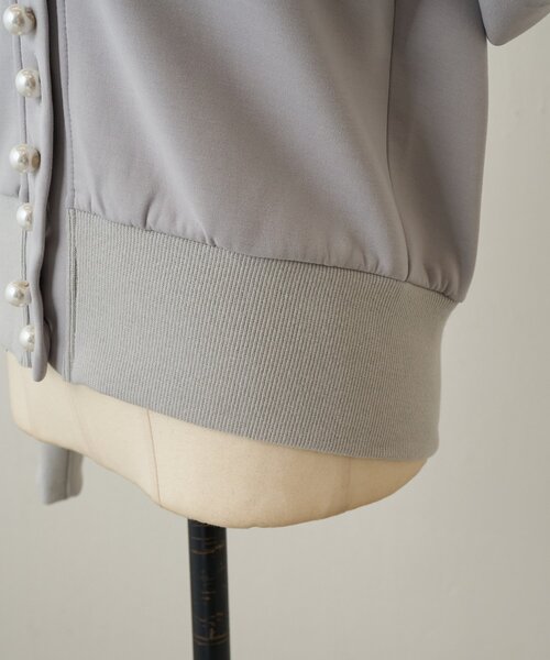 BEARDSLEY（ビアズリー）の「パール釦ダンボールカーディガン（カーディガン/ボレロ・レディース・グレー/ブラック・FREE）」の13枚目の写真