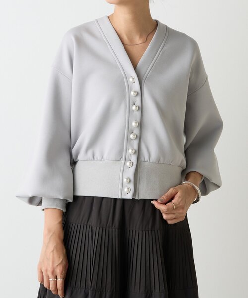 セール】パール釦ダンボールカーディガン（カーディガン/ボレロ