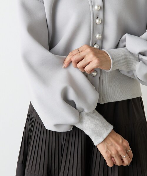 未使用級✨BEARDSLEY ビアズリー パールボタン カーディガン ゆったり