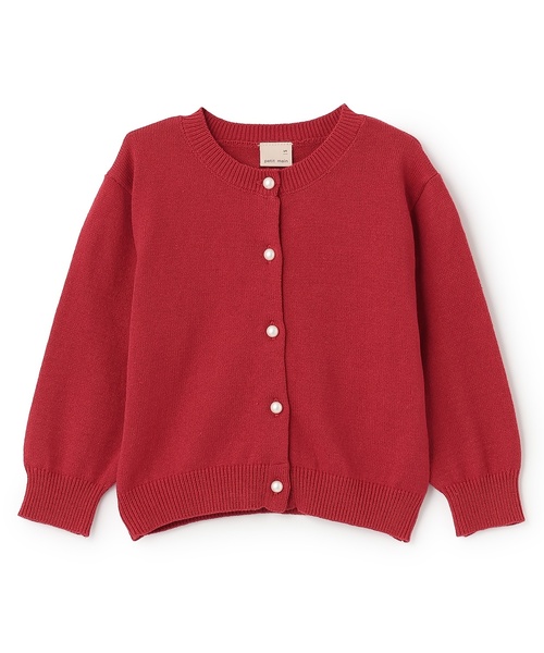 petit main(プティマイン)の「【リンク】パールボタンニットカーディガン(カーディガン/ボレロ・キッズ・ブラック/トップグレー/レッド/アイボリー・M/S/L)」の11枚目の写真