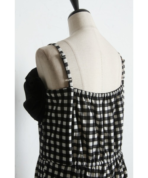 &. NOSTALGIA（アンドドットノスタルジア）の「チェック・ドットフリルオールインワン（つなぎ/オールインワン・レディース・ドット/チェック・M）」の12枚目の写真