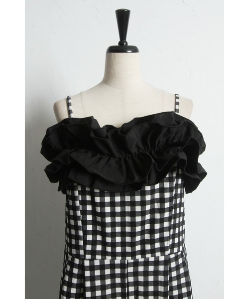 &. NOSTALGIA（アンドドットノスタルジア）の「チェック・ドットフリルオールインワン（つなぎ/オールインワン・レディース・ドット/チェック・M）」の13枚目の写真