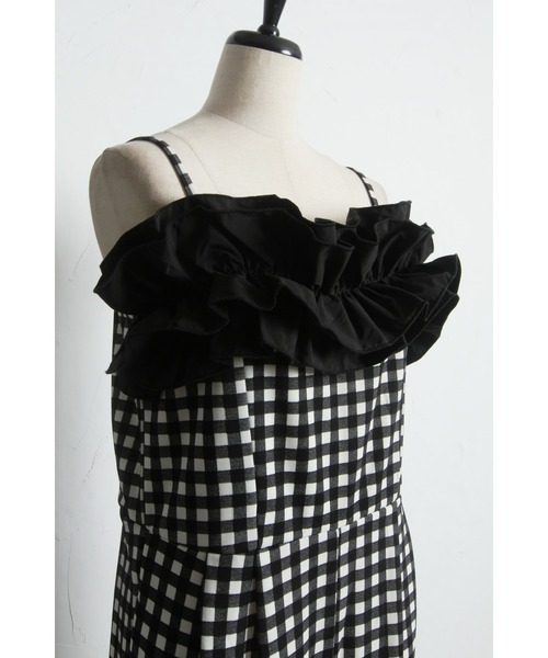 &. NOSTALGIA（アンドドットノスタルジア）の「チェック・ドットフリルオールインワン（つなぎ/オールインワン・レディース・ドット/チェック・M）」の14枚目の写真