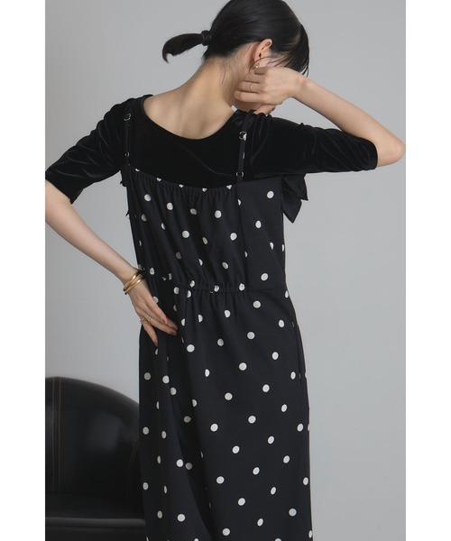 &. NOSTALGIA（アンドドットノスタルジア）の「チェック・ドットフリルオールインワン（つなぎ/オールインワン・レディース・ドット/チェック・M）」の6枚目の写真