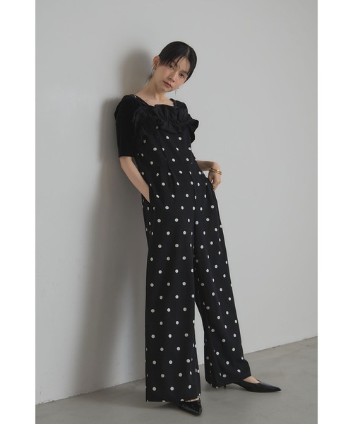 &. NOSTALGIA（アンドドットノスタルジア）の「チェック・ドットフリルオールインワン（つなぎ/オールインワン・レディース・ドット/チェック・M）」の7枚目の写真