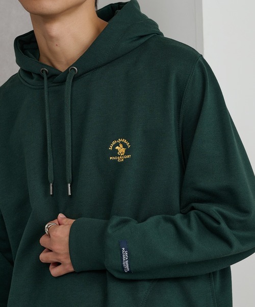 Santa Barbara Polo & Racquet Club(サンタ・バーバラ・ポロ & ラケット・クラブ)の「【SANTA BARBARA】T/C裏毛 ワッペンパーカー(パーカー・メンズ・ブラック/グリーン/グレー/モカ・L/LL/M)」の4枚目の写真