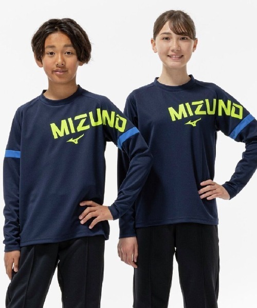 MIZUNO(ミズノ )の「ミズノ JR長袖ガチTシャツ(Tシャツ/カットソー・キッズ・ネイビー/ブラック・140cm/150cm/160cm/130cm)」の2枚目の写真