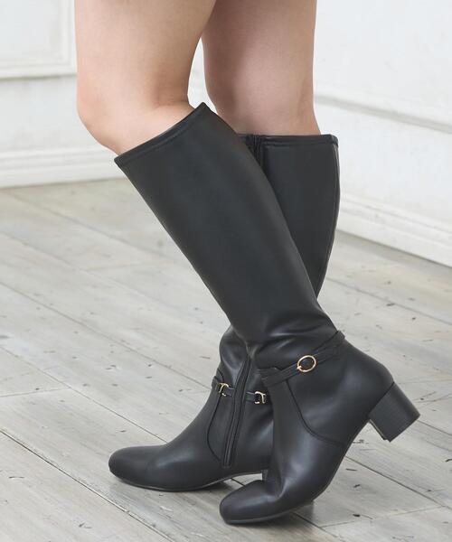 INGNI（イング）の「2Wayロングブーツ（ブーツ・レディース・ブラック・M/L）」の2枚目の写真