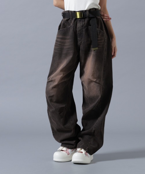 SIS(エスアイエス)の「SIS/エスアイエス/Cutting Denim Pants(デニムパンツ・レディース・ブルー/ブラック・M/L)」の1枚目の写真