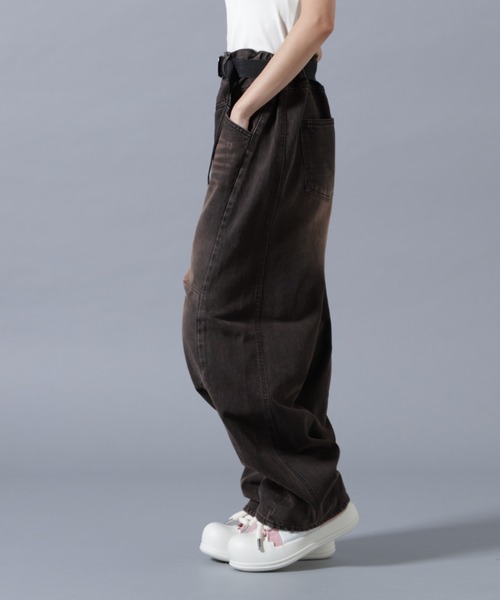SIS(エスアイエス)の「SIS/エスアイエス/Cutting Denim Pants(デニムパンツ・レディース・ブルー/ブラック・M/L)」の4枚目の写真