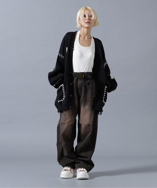 SIS(エスアイエス)の「SIS/エスアイエス/Cutting Denim Pants(デニムパンツ・レディース・ブルー/ブラック・M/L)」の8枚目の写真