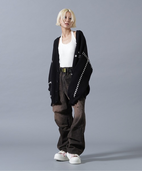 SIS(エスアイエス)の「SIS/エスアイエス/Cutting Denim Pants(デニムパンツ・レディース・ブルー/ブラック・M/L)」の10枚目の写真
