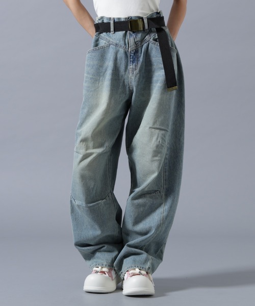 SIS(エスアイエス)の「SIS/エスアイエス/Cutting Denim Pants(デニムパンツ・レディース・ブルー/ブラック・M/L)」の13枚目の写真