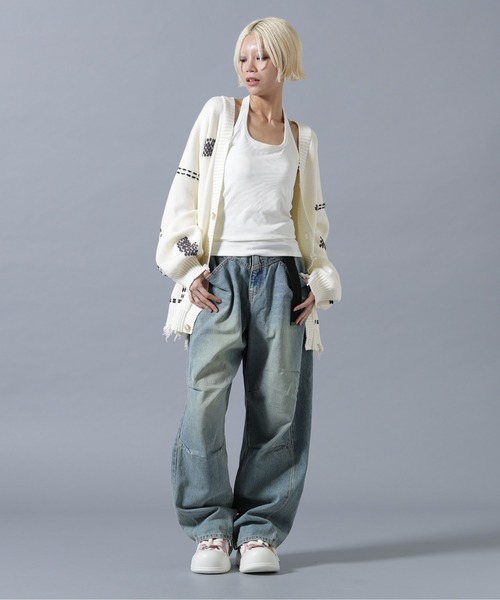 SIS(エスアイエス)の「SIS/エスアイエス/Cutting Denim Pants(デニムパンツ・レディース・ブルー/ブラック・M/L)」の18枚目の写真