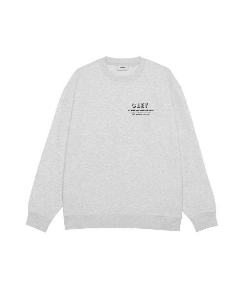 OBEY(オベイ)の「OBEY HOUSE OF SUBVERSION(オベイ ハウス オブ サブバージョン)(スウェット・メンズ・グレー系/ブラック・MEDIUM/LARGE/X-LARGE)」の3枚目の写真