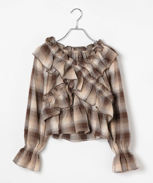 3.3 Field Trip （3.3フィールドトリップ）の「3.3 Field Trip／アソートクロスフリルブラウス（シャツ/ブラウス・レディース・その他2/その他3/その他1/オフホワイト/ブルー/ブラック・FREE）」の10枚目の写真