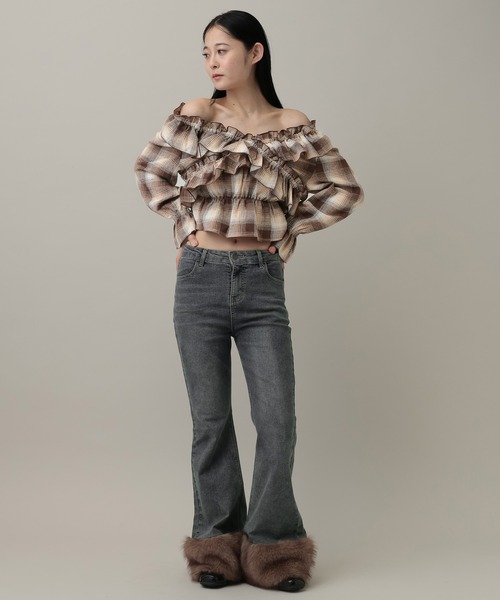 3.3 Field Trip （3.3フィールドトリップ）の「3.3 Field Trip／アソートクロスフリルブラウス（シャツ/ブラウス・レディース・その他2/その他3/その他1/オフホワイト/ブルー/ブラック・FREE）」の21枚目の写真